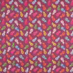 Baumwolle Popeline Baumwolle Ananas Granat - Ribes y Casals
