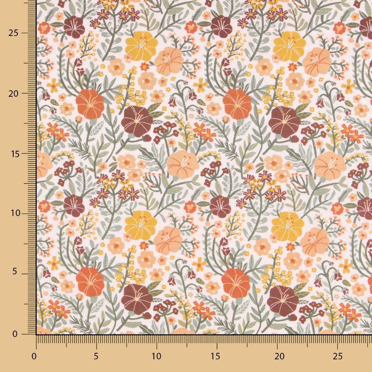 Baumwolle Popeline Selva Beige - Ribes y Casals