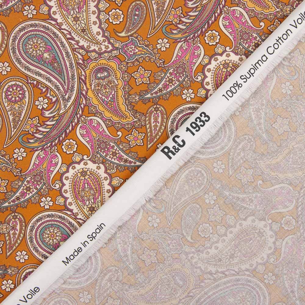 Voile Baumwolle Supima Cachemire Fliese - Ribes y Casals