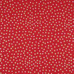 Rote Baumwoll-Weihnachtssterne Gold lackiert - Ribes y Casals