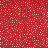 Rote Baumwoll-Weihnachtssterne Gold lackiert - Ribes y Casals