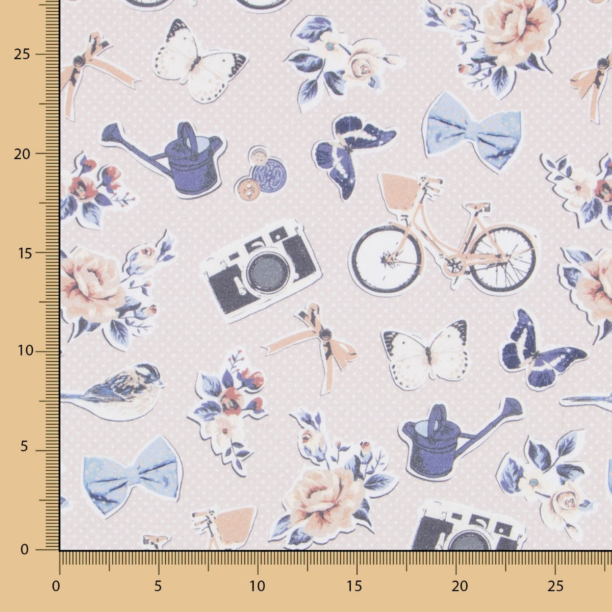 Baumwollsticker Beige - Ribes y Casals