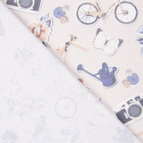 Baumwollsticker Beige - Ribes y Casals