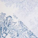 Beize Harz Tischtuch Toile de Jouy Blau - Ribes y Casals
