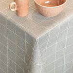 Tischdecke schmutzabweisend Tischdecke Hellgrau Window Box - Ribes y Casals