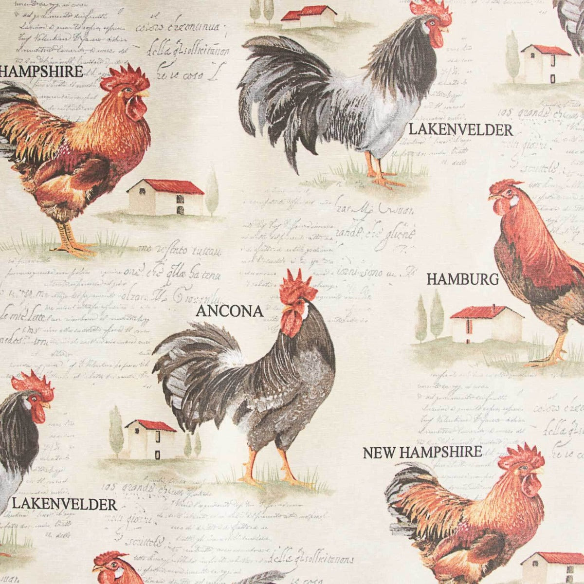 Roosters Stain Resin Tischtuch - Ribes y Casals