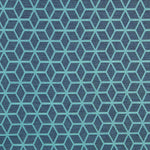 Geometrische schmutzabweisende Tischdecke Canard Blau - Ribes y Casals