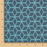 Geometrische schmutzabweisende Tischdecke Canard Blau - Ribes y Casals