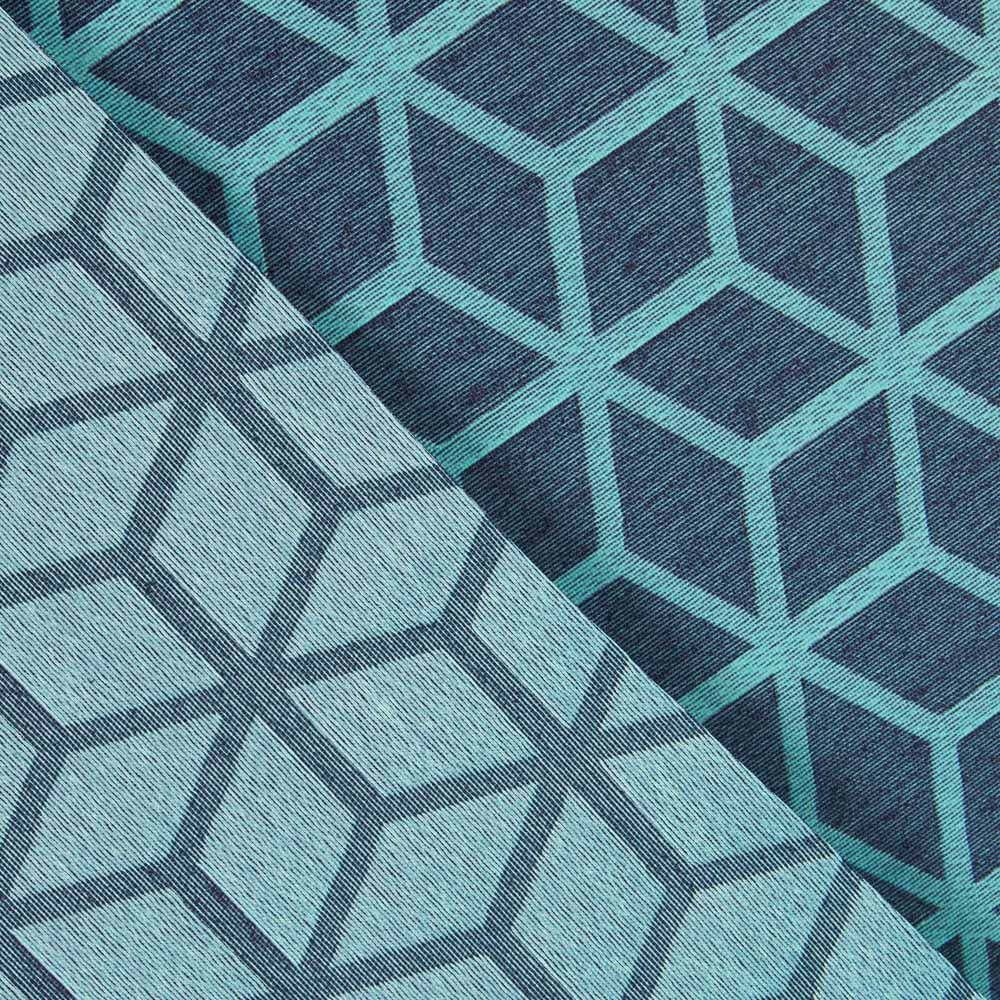 Geometrische schmutzabweisende Tischdecke Canard Blau - Ribes y Casals
