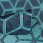 Geometrische schmutzabweisende Tischdecke Canard Blau - Ribes y Casals