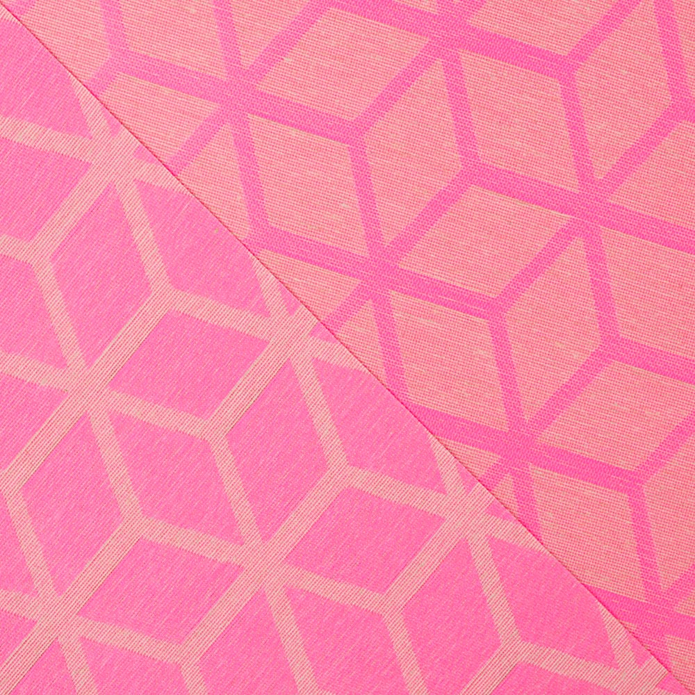Geometrische schmutzabweisende Tischdecke Fluor Pink - Ribes y Casals