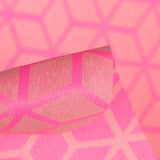 Geometrische schmutzabweisende Tischdecke Fluor Pink - Ribes y Casals