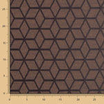 Geometrische schmutzabweisende Tischdecke Braun Choco - Ribes y Casals
