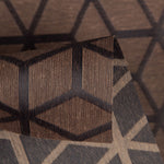 Geometrische schmutzabweisende Tischdecke Braun Choco - Ribes y Casals