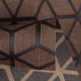 Geometrische schmutzabweisende Tischdecke Braun Choco - Ribes y Casals