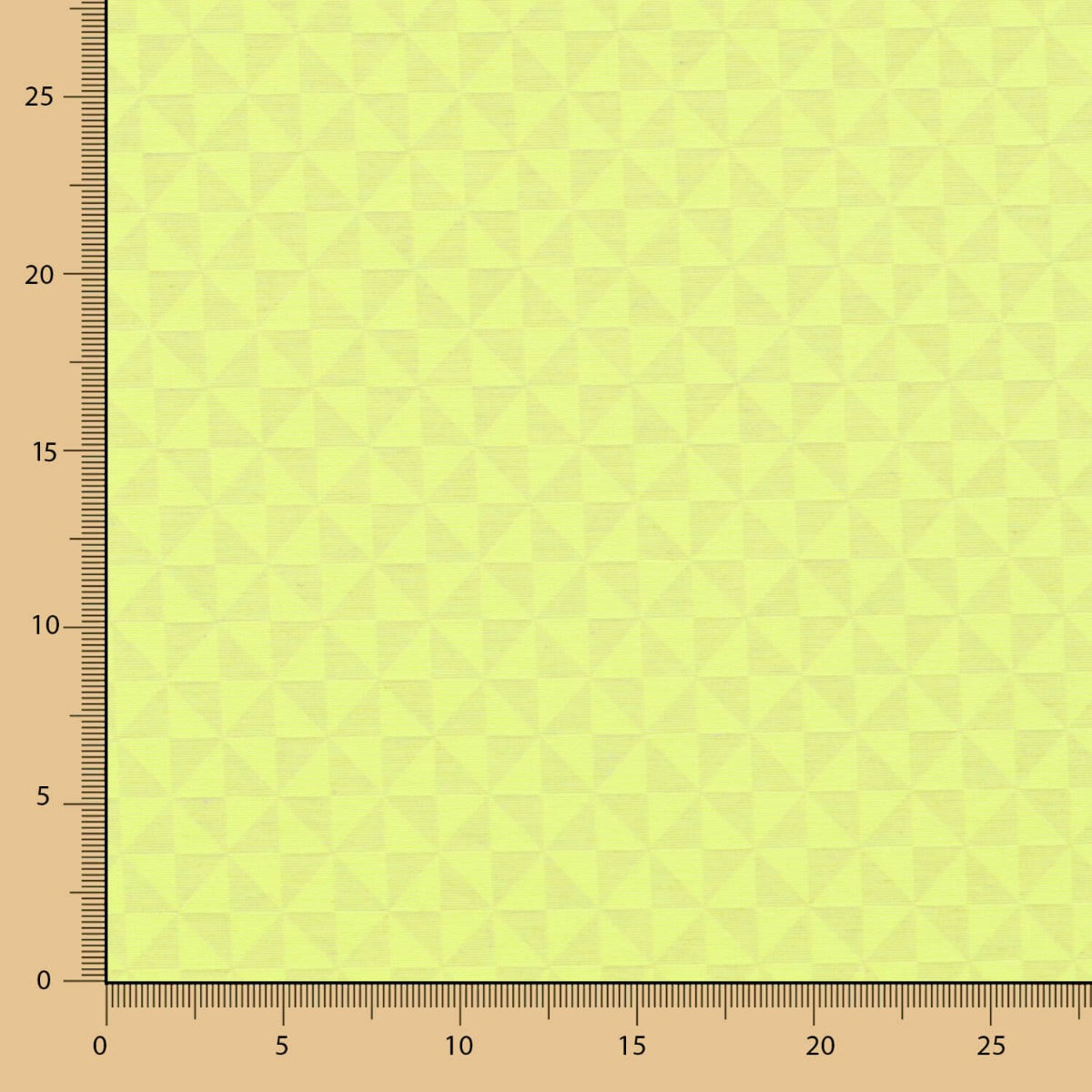 Geometrische schmutzabweisende Tischdecke Fluorgelb - Ribes y Casals