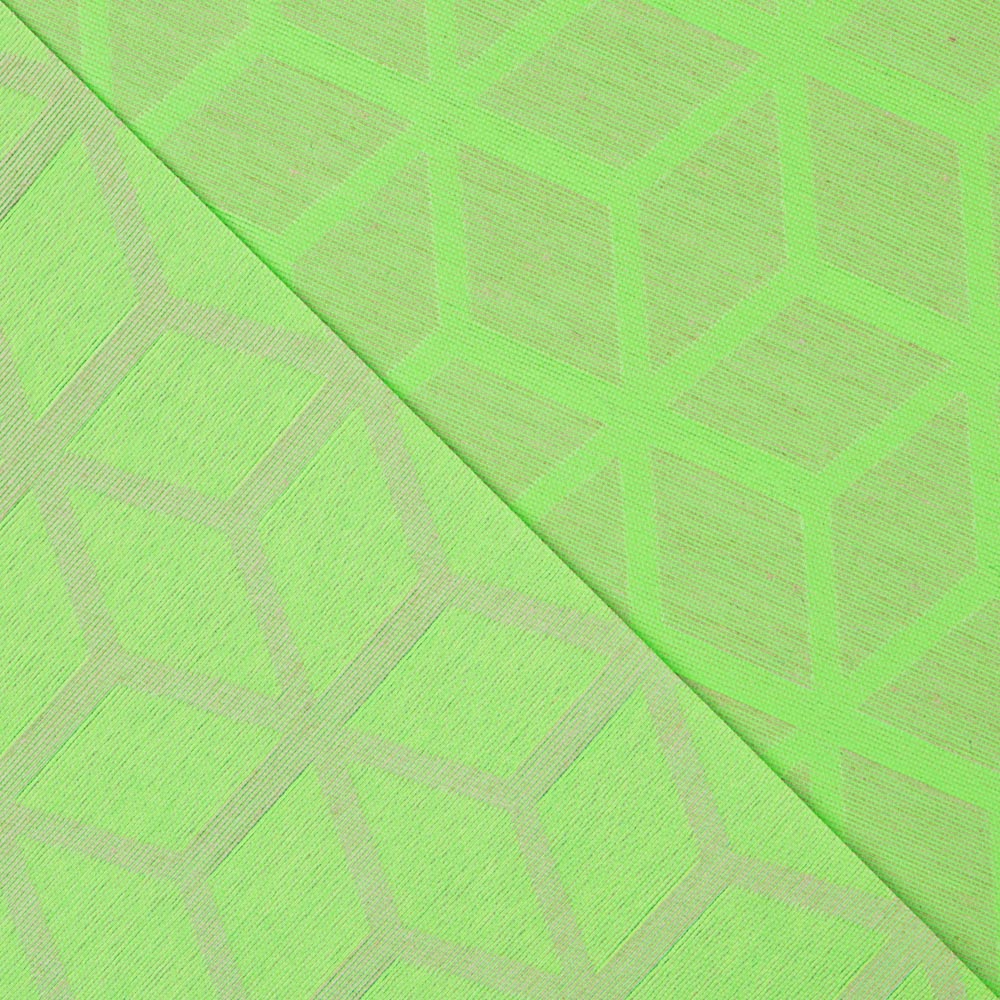 Fleckenfeste Tischdecke Geometric Star Fleckenfeste Star Fluor Grün - Ribes y Casals