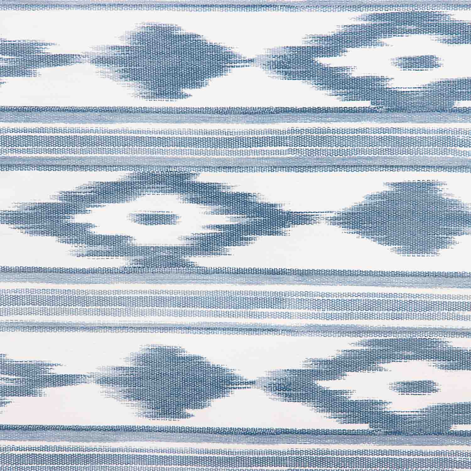 Blaues Ikat-Muster-Gummiteppich - Ribes y Casals