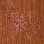 Bambula Polyester Stickerei Lurex Braun - Ribes y Casals