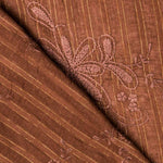 Bambula Polyester Stickerei Lurex Braun - Ribes y Casals