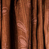 Bambula Polyester Stickerei Lurex Braun - Ribes y Casals
