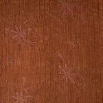 Bambula Polyester Stickerei Lurex Braun - Ribes y Casals