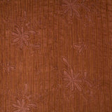 Bambula Polyester Stickerei Lurex Braun - Ribes y Casals