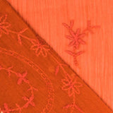 Bambula Polyester Stickerei Orange - Ribes y Casals