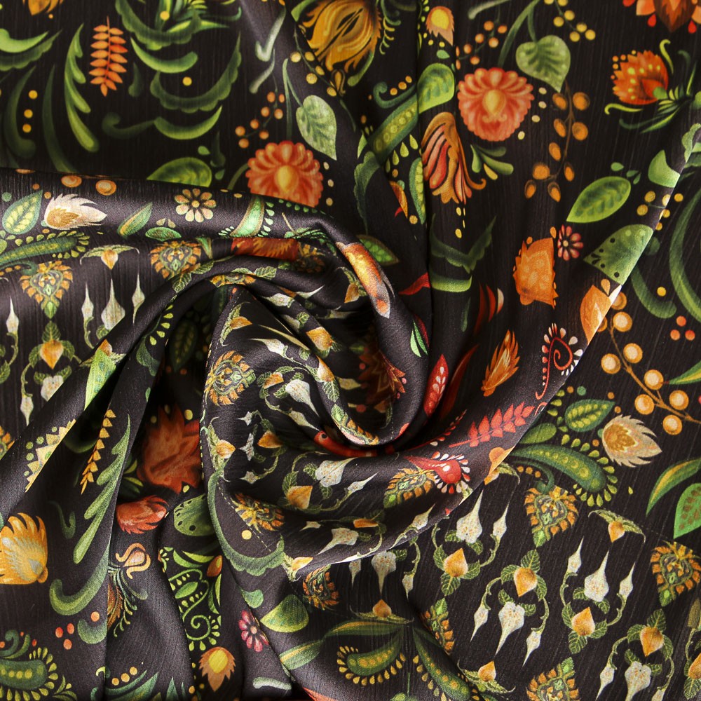 Bambula Polyester Folk Orange - Ribes y Casals