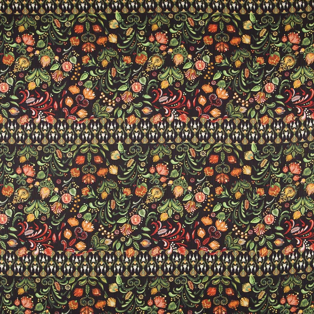 Bambula Polyester Folk Orange - Ribes y Casals