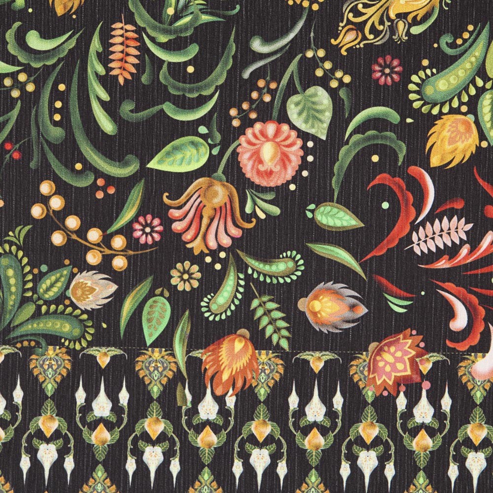 Bambula Polyester Folk Orange - Ribes y Casals