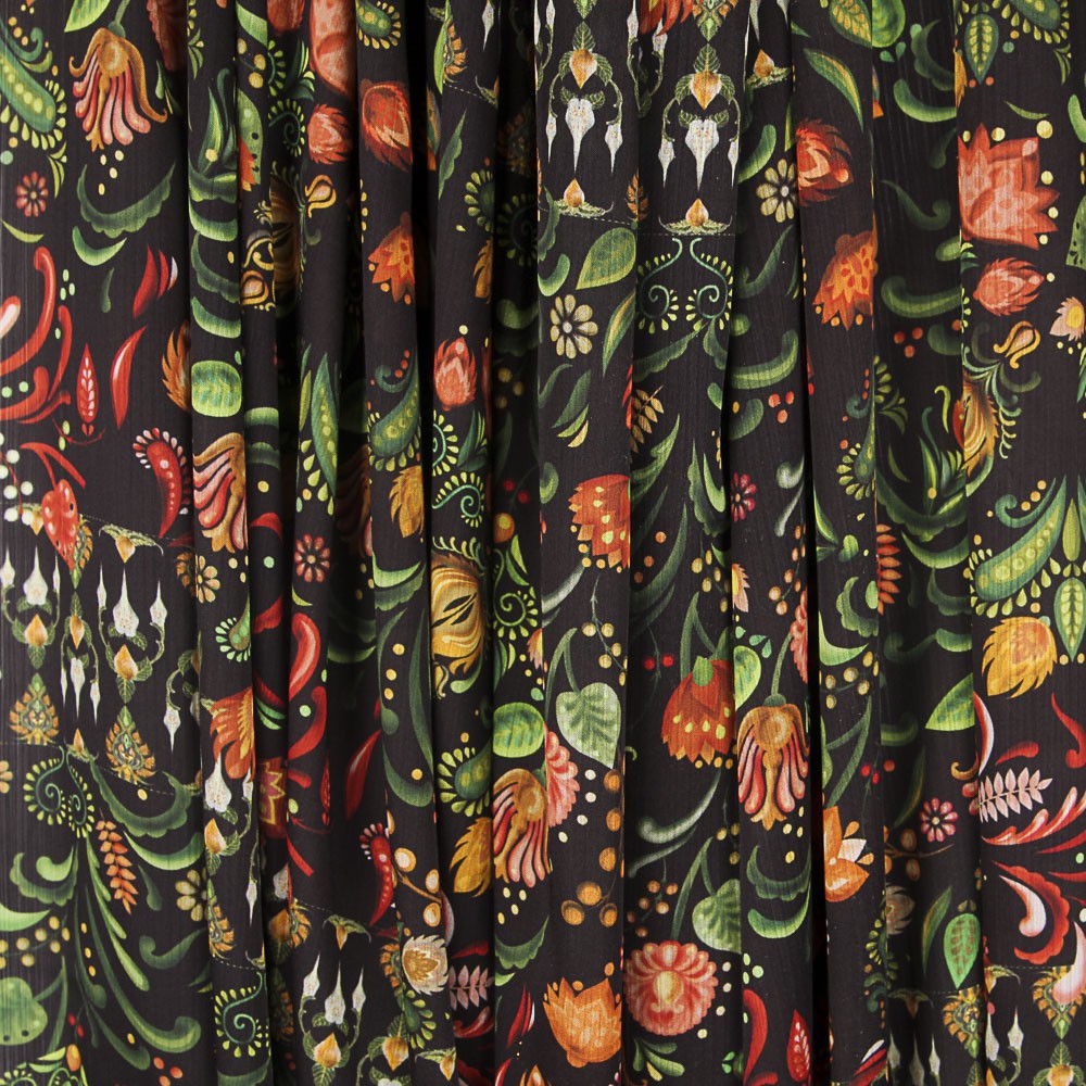 Bambula Polyester Folk Orange - Ribes y Casals