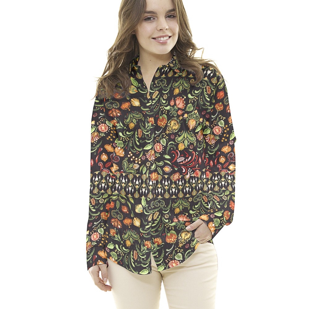 Bambula Polyester Folk Orange - Ribes y Casals