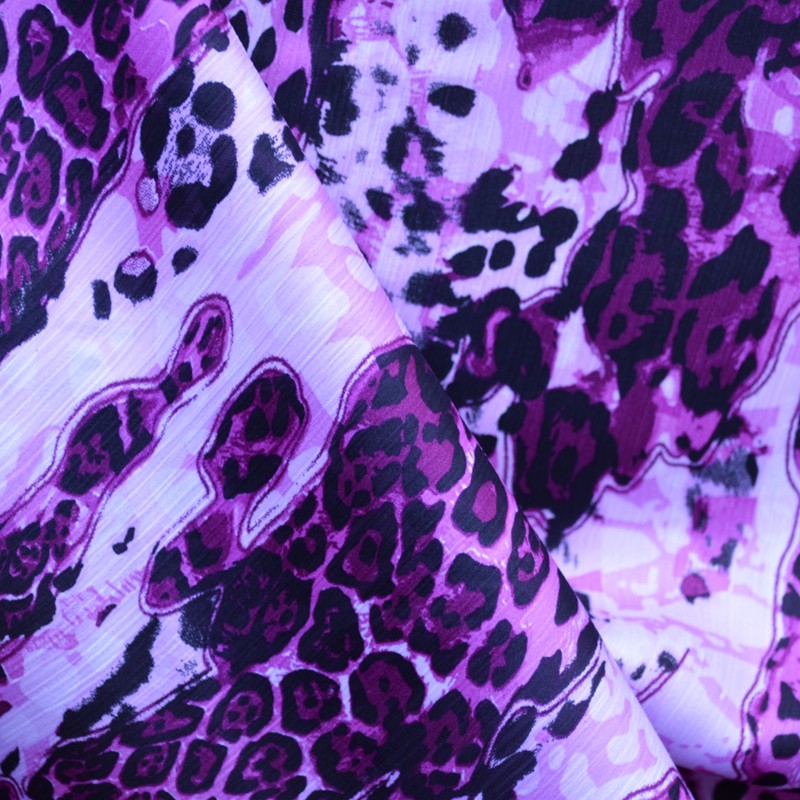 Bambula Animal Print Satin Fuchsia - Ribes y Casals