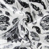 Bambula Satin Floral Schwarz - Ribes y Casals