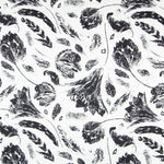 Bambula Satin Floral Schwarz - Ribes y Casals