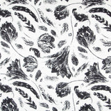 Bambula Satin Floral Schwarz - Ribes y Casals
