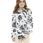 Bambula Satin Floral Schwarz - Ribes y Casals