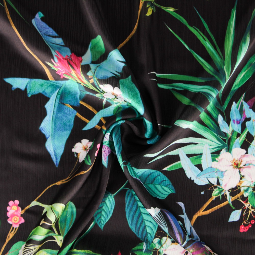 Bambula Tropical Satin Schwarz - Ribes y Casals
