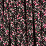 Bambula Viskose Kleine Blume Schwarz - Ribes y Casals
