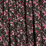 Bambula Viskose Kleine Blume Schwarz - Ribes y Casals