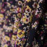 Bambula Viskose Floral Gelb Rosa - Ribes y Casals