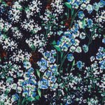 Bambula Viskose Floral Mitternachtsblau - Ribes y Casals