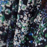 Bambula Viskose Floral Mitternachtsblau - Ribes y Casals