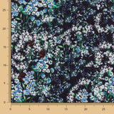 Bambula Viskose Floral Mitternachtsblau - Ribes y Casals