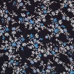 Bambula Viskose Blumen Hellblau - Ribes y Casals