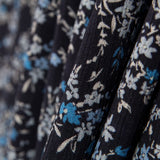Bambula Viskose Blumen Hellblau - Ribes y Casals