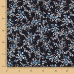 Bambula Viskose Blumen Hellblau - Ribes y Casals