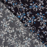 Bambula Viskose Blumen Hellblau - Ribes y Casals