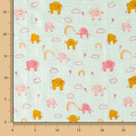 Bambula Baumwolle Elefant Hellgrün - Ribes y Casals